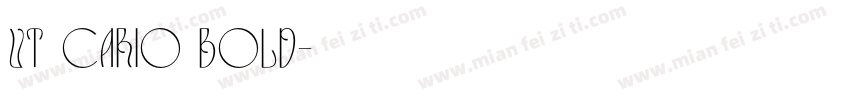 UT cario Bold字体转换